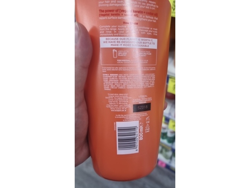 L'Oreal Paris Elvive Dream Lengths Restoring Shampoo, 800 mL