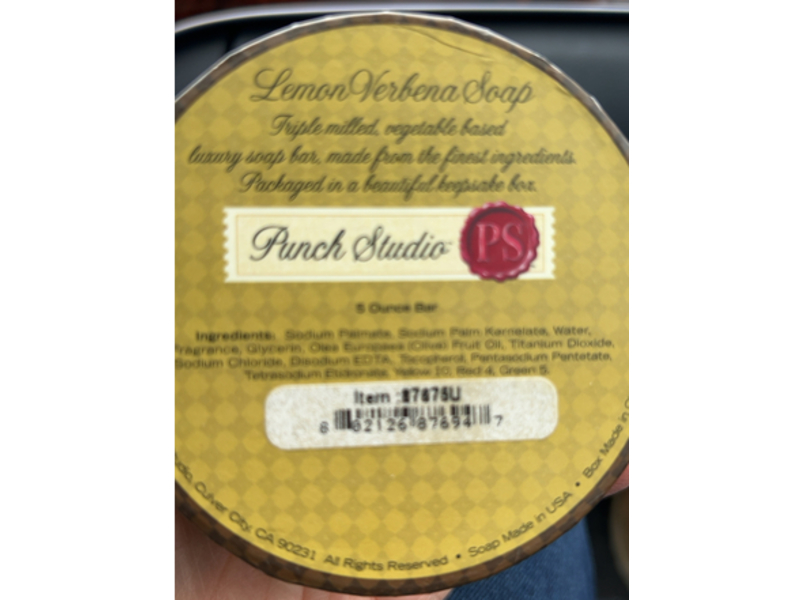 Punch Studio Lemon Verbena Soap, 5 oz