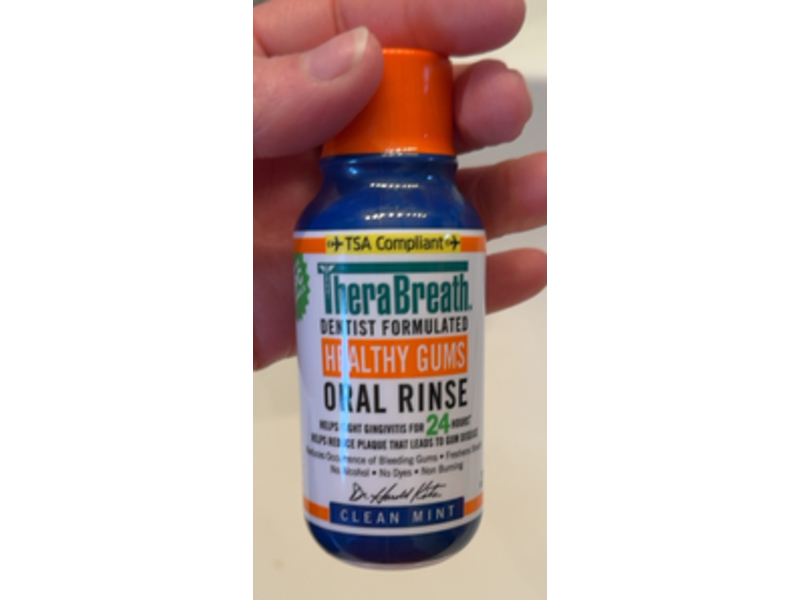 Thera Breath Healthy Gums Oral Rinse, Clean Mint, 3 fl oz