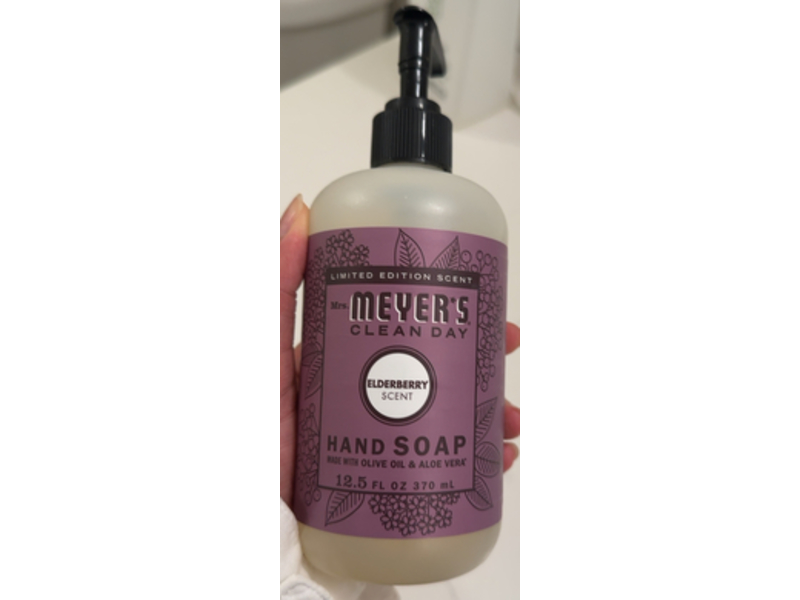 Mrs. Meyer's Clean Day Hand Soap, Elderberry, 12.5 fl oz/370 mL