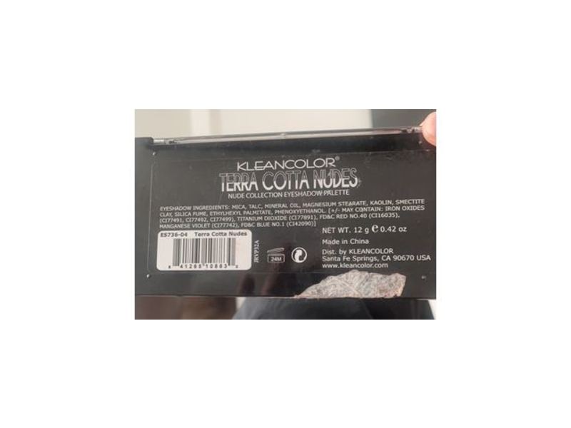 Kleancolor Nude Collection Eyeshadow Palette, Terra Cotta Nudes, 0.42 oz/12 g