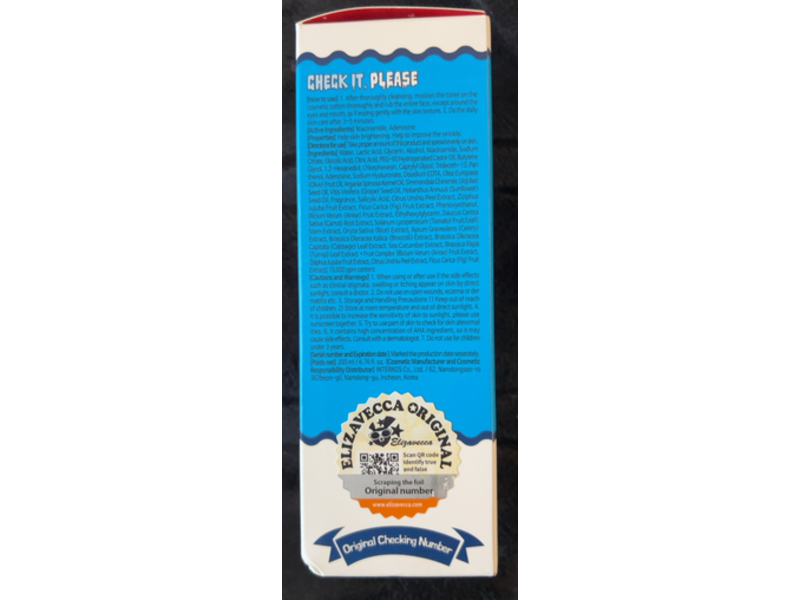 Elizavecca Hell Pore Clean Up Aha Fruit Toner, 6.76 fl oz/200 mL