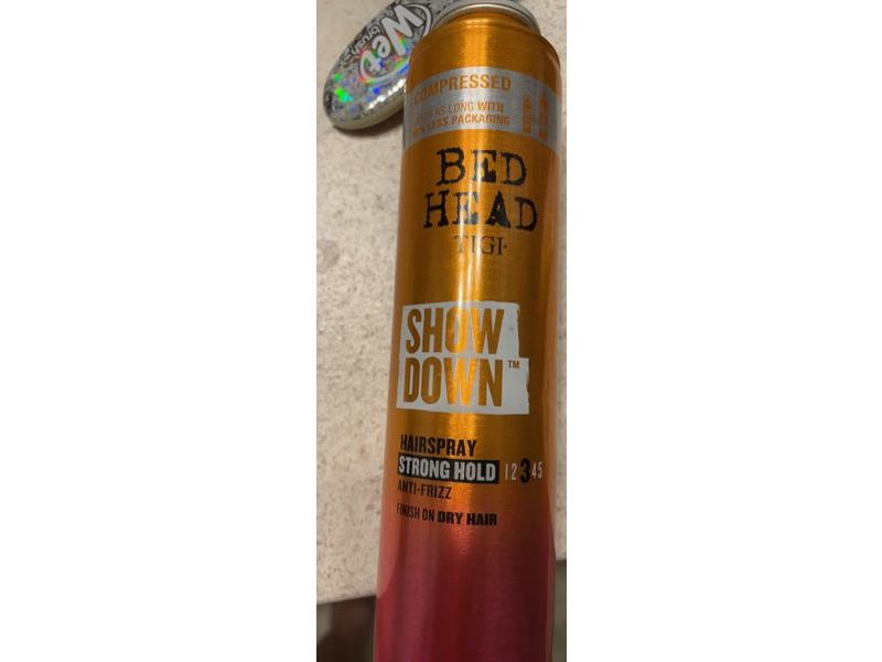 TIGI Bed Head Showdown Anti-Frizz Hairspray, Strong Hold, 5.5 oz/181 mL