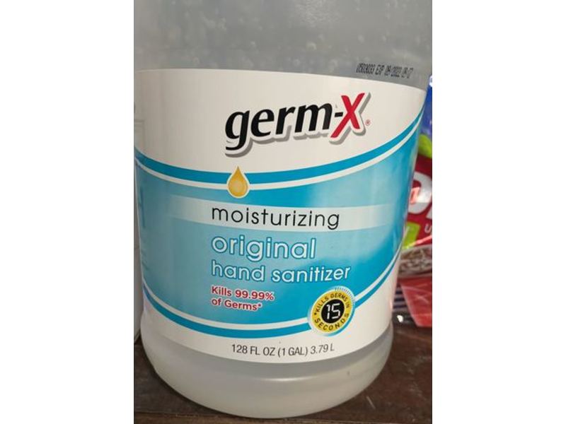 Germ-X Original Hand Sanitizer, Moisturizing, 128 fl oz/3.79 L