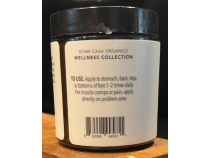 Rowe Casa Organics All Natural Magnesium Cream, 4 fl oz/118 mL