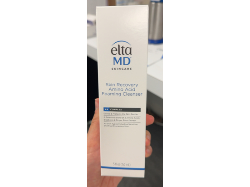 EltaMD Skin Recovery Amino Acid Foaming Cleanser, 5 fl oz/150 mL