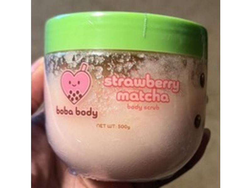 Boba Body Body Scrub, Strawberry Matcha, 500 g