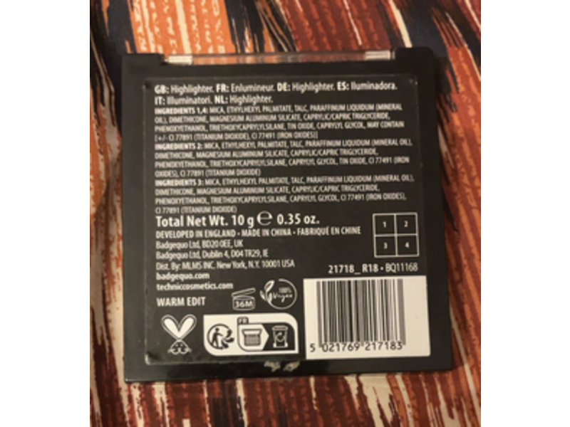 Maqui Beauty Mega Glow Highlighter Palette, Warm, 0.35 oz/10 g