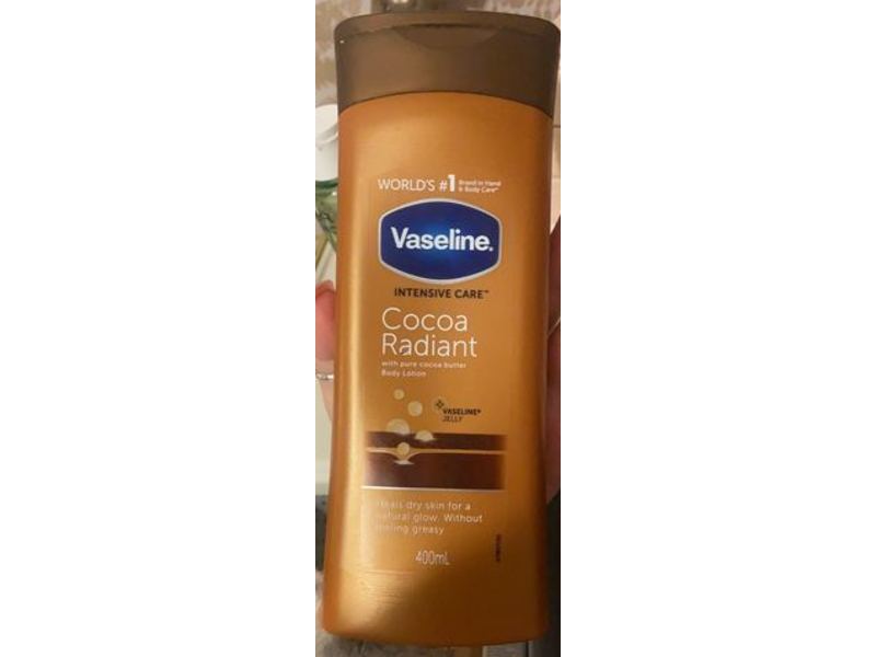 Vaseline Intensive Care Cocoa Radiant Body Lotion, Vaseline Jelly, 400 mL