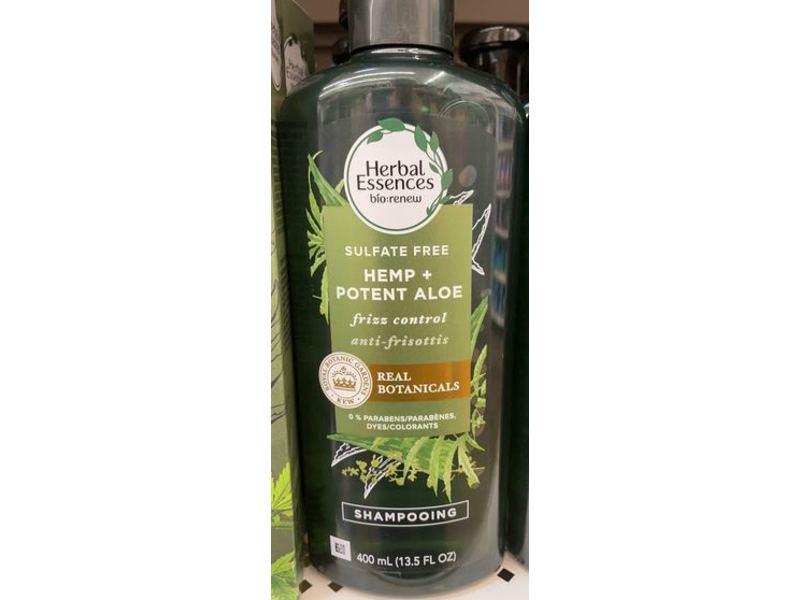 Herbal Essences Real Botanicals Shampoo, Hemp + Potent Aloe, 13.5 fl oz/400 mL