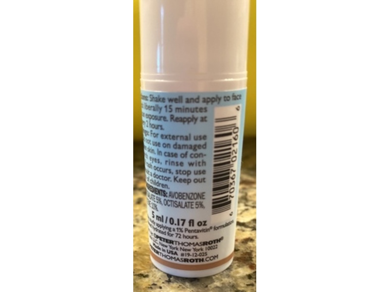 Peter Thomas Roth Water Drench Moisturizer Sunscreen, SPF 45, Sheer Tint, 0.17 fl oz/5 mL