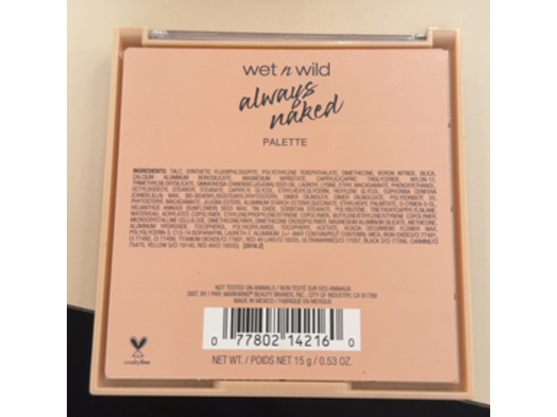 Wet N Wild Always Naked Palette, 0.53 oz/15 g