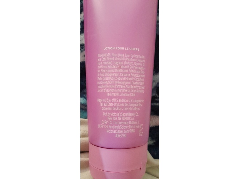 Pink Victoria's Secret Body Lotion, Fresh & Clean, 8 fl oz/236 mL