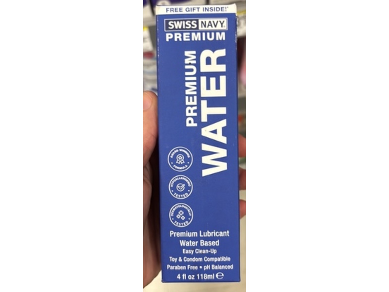 Swiss Navy Premium Water Based Lubricant, 4 fl oz/118 mL