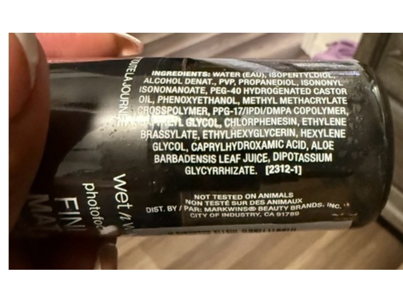 Wet n Wild Photo Focus Matte Finish Setting Spray, 1.52 fl oz/45 mL