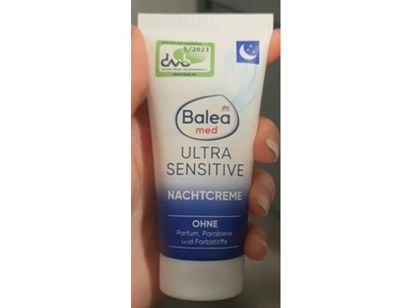 Balea med Ultra Sensitive Night Cream, 50 mL