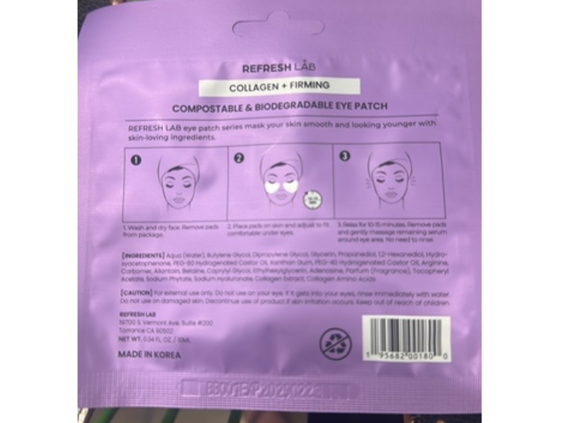 Refresh Lab Eye Patch, 0.34 fl oz/10 mL, 1 Pair