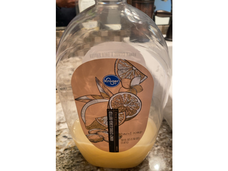 Kroger Hand Soap, Honey Citrus & Shea Butter, 50 fl oz/1.47 L