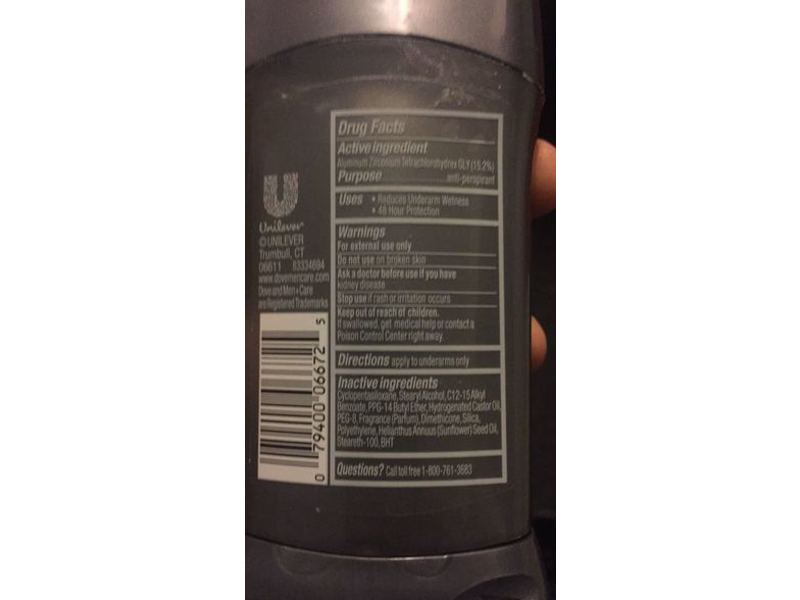 Dove Men +Care Non Irritant Antiperspirant, Extra Fresh, 2.7 oz/76 g