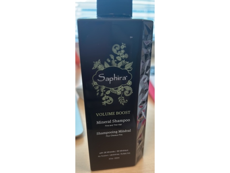 Saphira Volume Boost Mineral Shampoo, 26 Minerals, 8.5 fl oz/250 mL