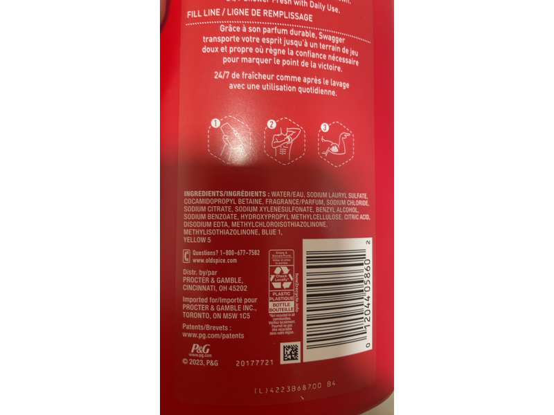 Old Spice Swagger Shower Fresh Body Wash, Cedarwood, 27 fl oz/798 mL