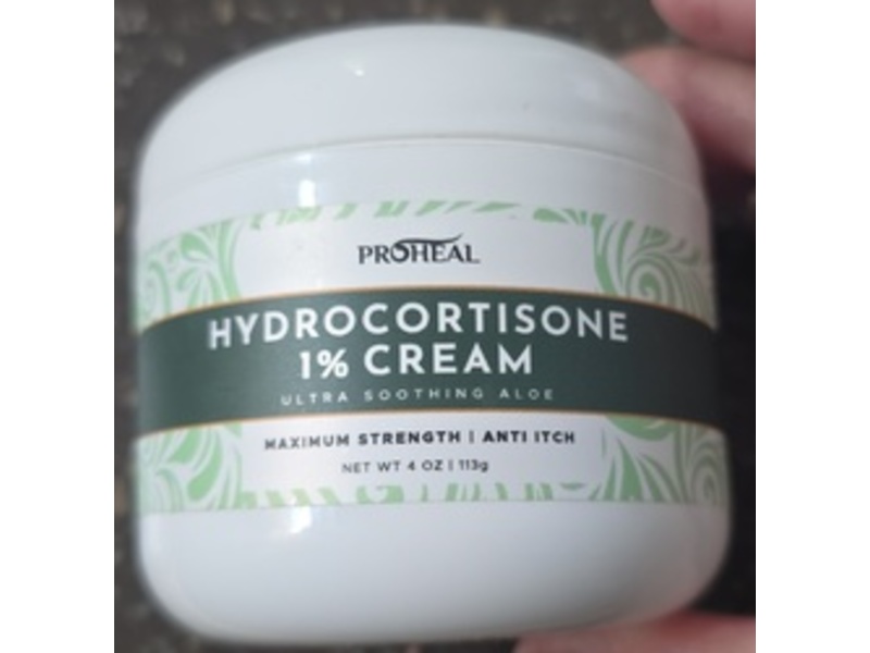 Proheal Hydrocortisone 1% Cream Maximum Strength with Aloe, 4 oz/113 g