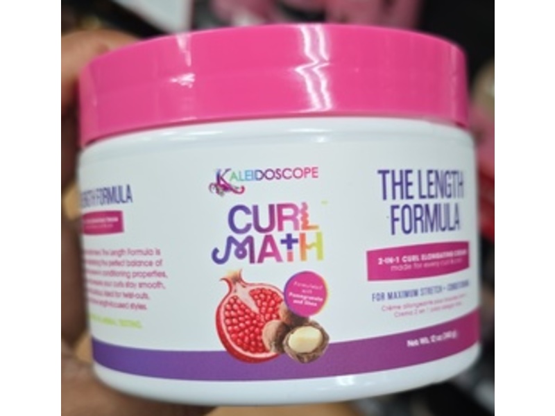 Kaleidoscope Curl Math 2-In-1 Curl Elongating Cream, Pomegranate & Shea, 12 oz/340 g