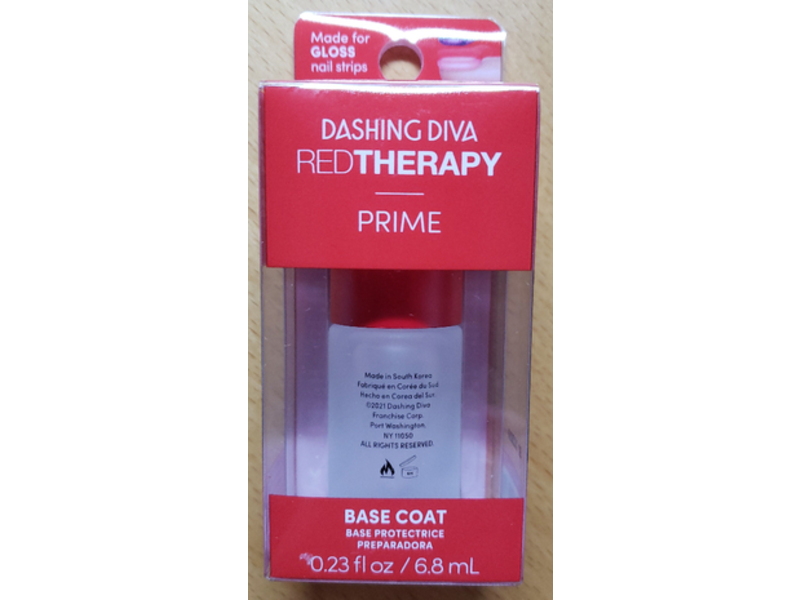 Dashing Diva Red Therapy Prime Base Coat, 0.23 fl oz/6.8 mL