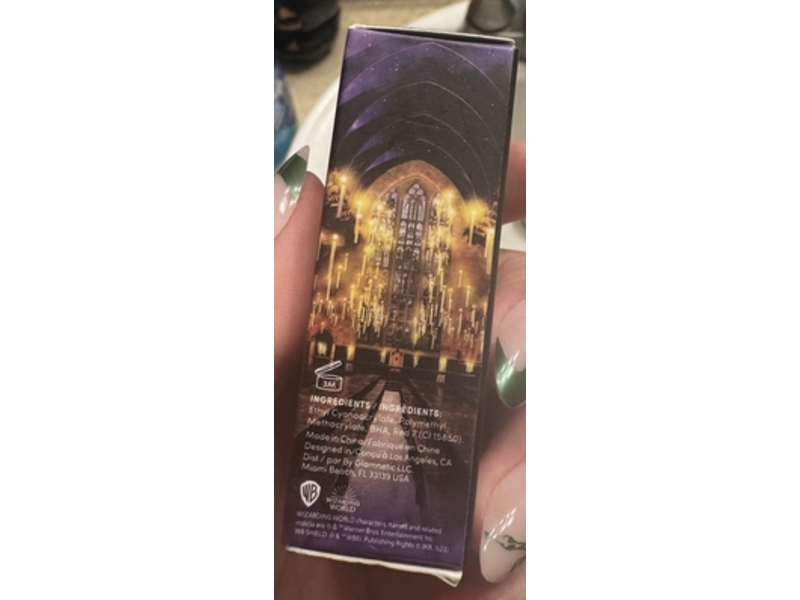 Harry Potter x Glamnetic Brush-On Nail Glue, 0.24 fl oz/7 mL