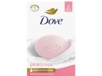 Dove Moisturizing Cream Beauty Bar, Pink Rose, 3.17 oz/90 g, Pack Of 6 - thumbnail 1