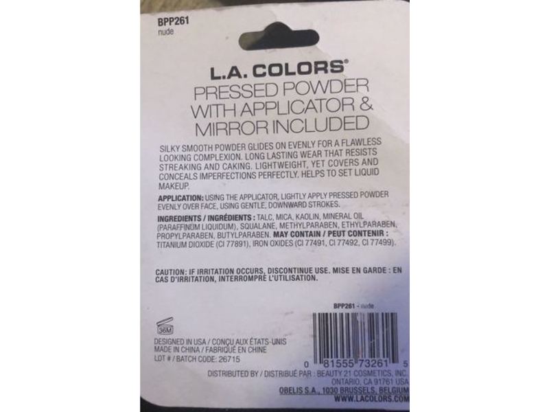 L.a Colors Pressed Powder, Bpp261 Nude, 0.32 oz/9 g