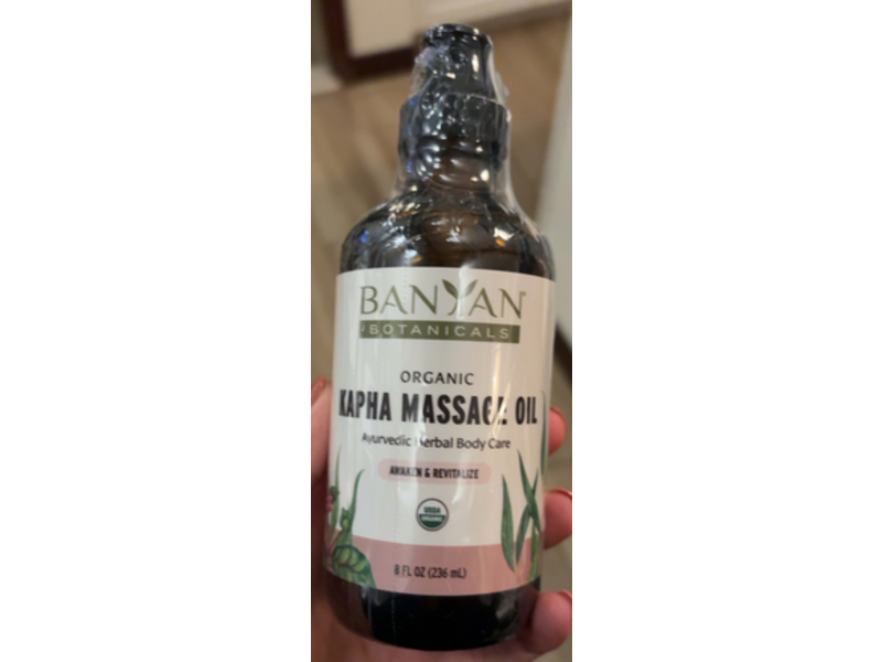 Banyan Botanicals Organic Kapha Massage Oil, Awaken & Revitalize, 8 fl oz/236 mL