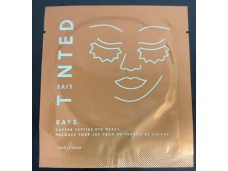 Live Tinted Rays Copper Peptide Eye Mask, 1 Pair