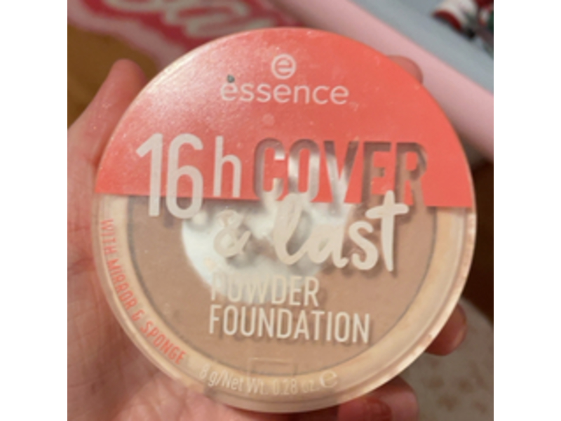 Essence 16Hrs Cover & Last Powder Foundation, 09 Soft Tan, 0.28 oz/8 g