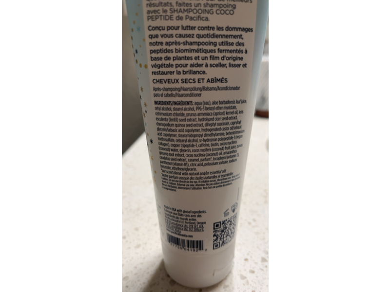 Pacifica Beauty Damage Care Conditioner, Coconut, Vitamin B5, 8 fl oz/236 mL