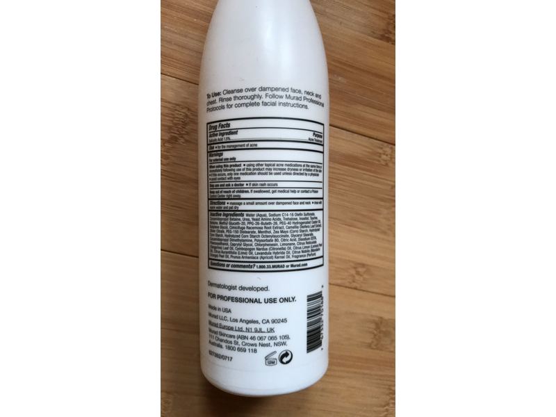 Murad Clarifying Cleanser, 16.9 fl oz/500 mL