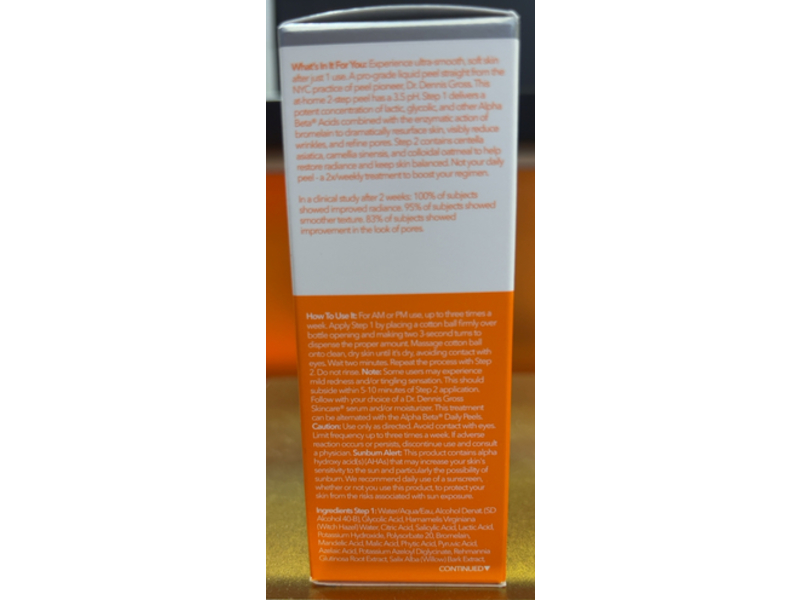 Dr. Dennis Gross Advanced Liquid Peel, Alpha Beta, 1.0 oz/30 mL, Pack Of 2