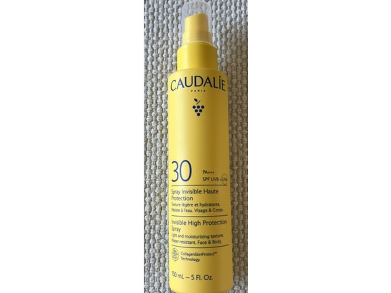 Caudalie Invisible High Protection Spray, SPF 30 PA+++, 5 fl oz/150 mL