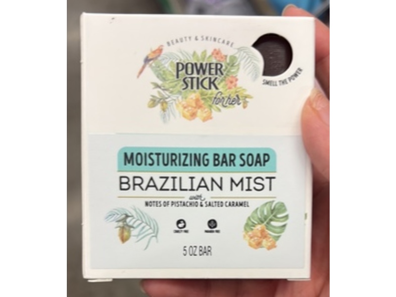 Power Stick Moisturizing Bar Soap, Brazilian Mist, 5 oz