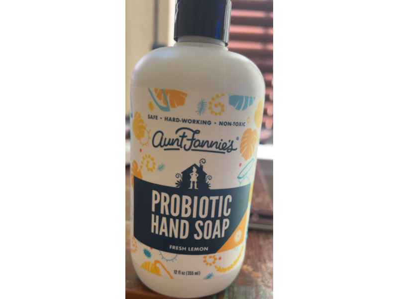Aunt Fannie's Probiotic Hand Soap, Fresh Lemon, 12 fl oz/355 mL