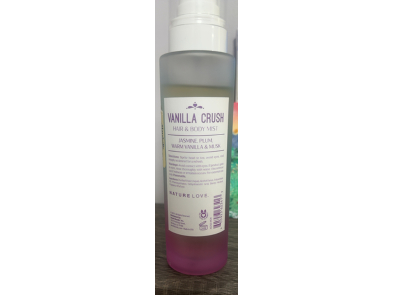 Nature Love Hair & Body Mist, Vanilla Crush, 6 fl oz/177 mL