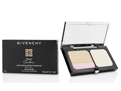 Givenchy Teint Couture Compact Foundation & Highlighter, SPF 10, 2 Elegant Shell, 0.35 oz/10 g