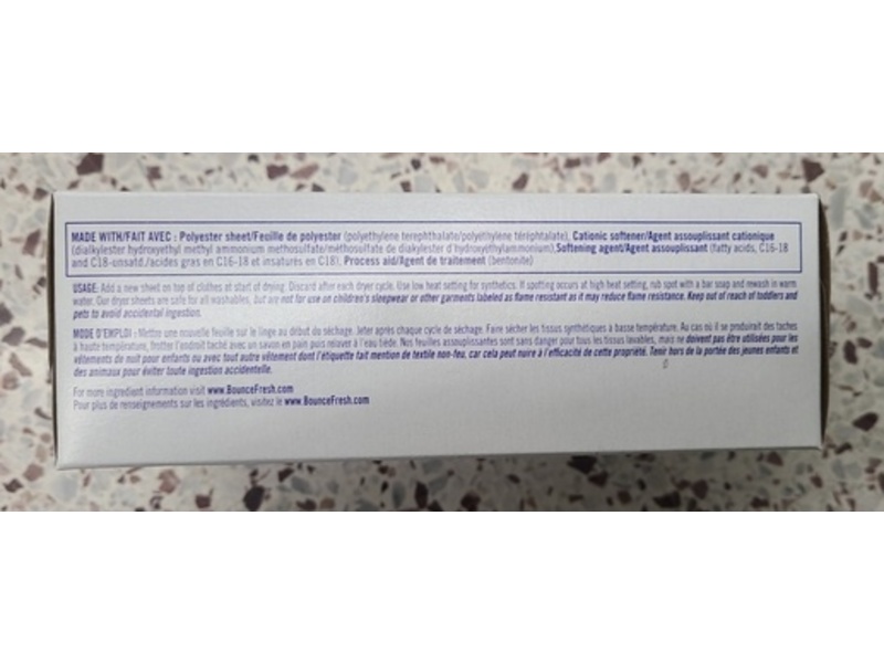 Bounce Dryer Sheets, Free & Gentle , 120 Sheets