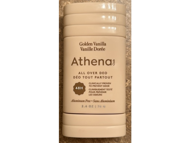 Athena Club All Over Deo, Golden Vanilla, 2.6 oz/74 g