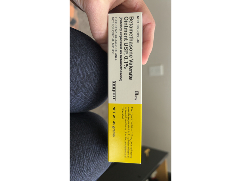 Betamethasone Valerate Ointment USP 0.1%, 45g, Fougera, (RX)