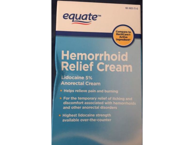 Equate Hemorrhoid Relief Cream, 1 oz/30 g