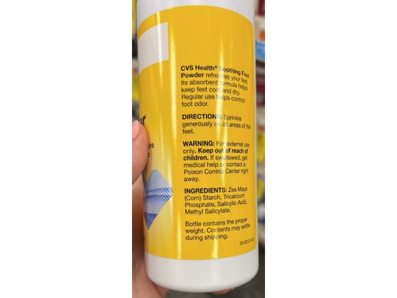 CVS Health Soothing Foot Powder, 7 oz/198 g