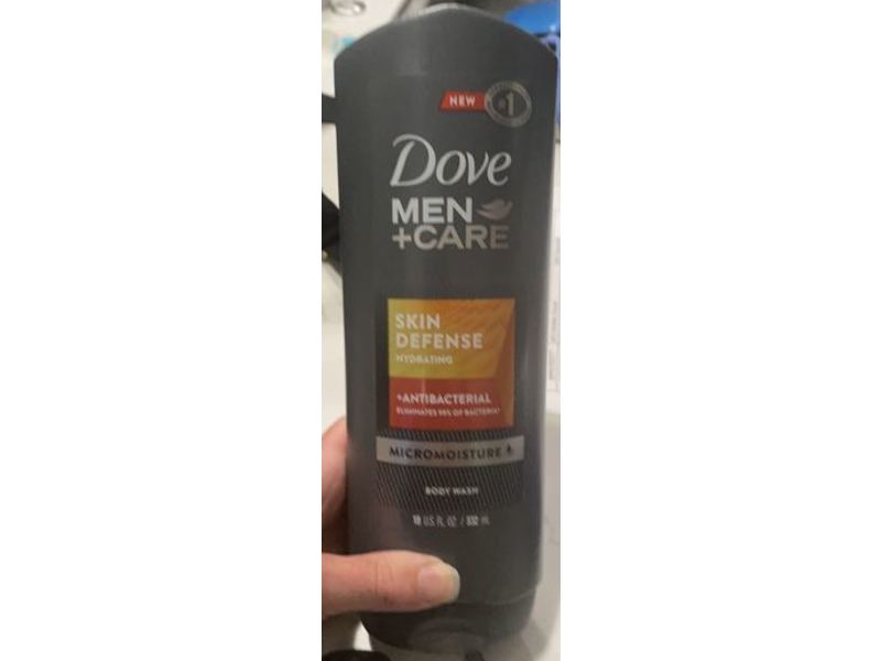 Dove Men+Care Body Wash, Skin Defense, Micromoisture, 18 fl oz/532 mL