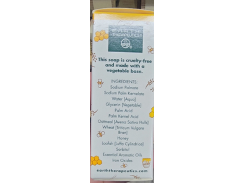 Earth Therapeutics Loofah Exfoliating Soap Oatmeal & Honey, 4.2 fl oz