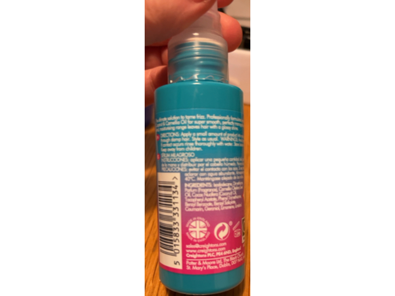 Creightons Frizz No More Sleek & Shine Miracle Serum, 1.7 fl oz/50 mL